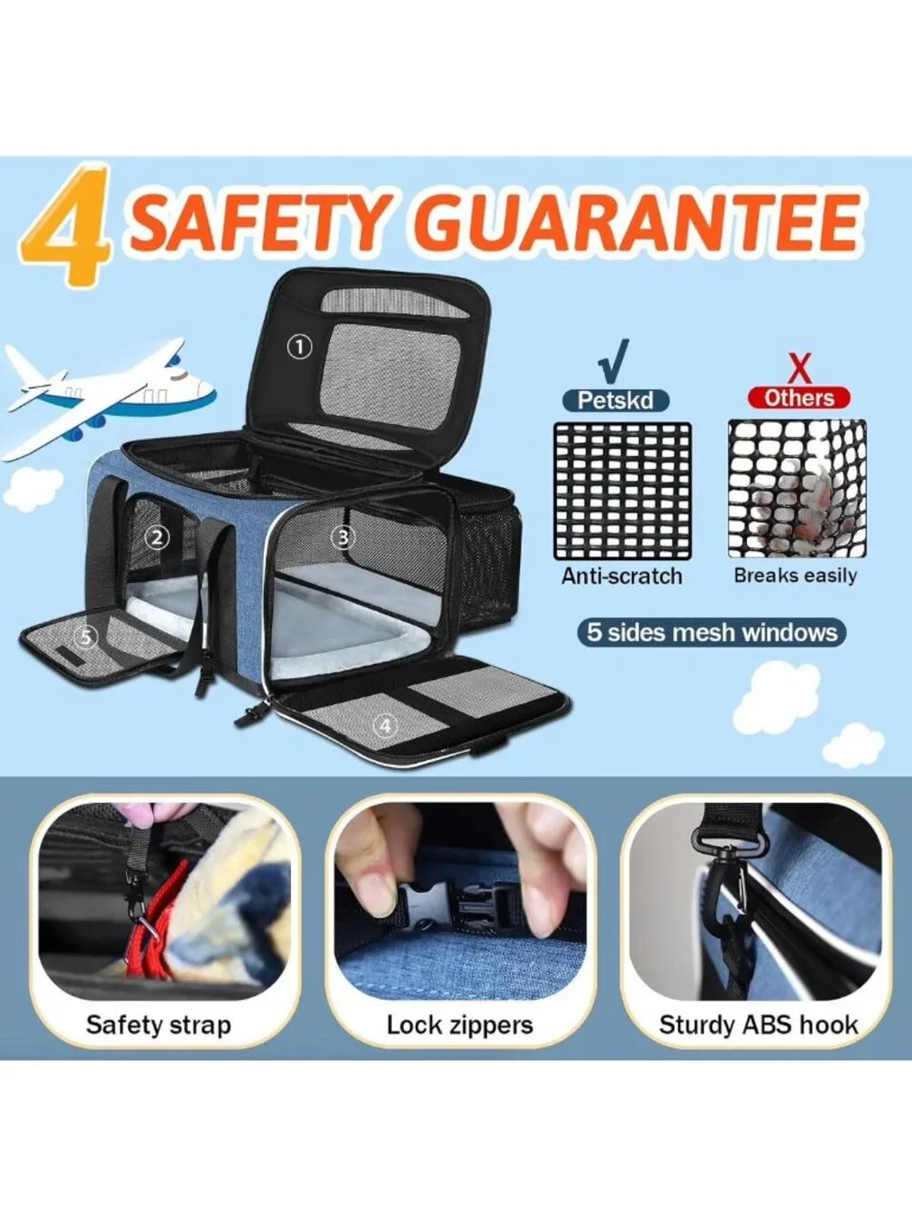NIB Expandable Pet Carrier 17